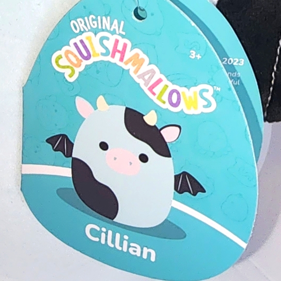 CILLIAN 🦇🐮 Black & Blue Bat Cow Legendary Collection Original Squishmallow NWT - Picture 3 of 8